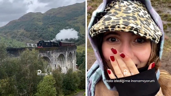 İskoçya’ya giden bir Türk, yolculuğu sırasında Harry Potter filmlerinde yer alan meşhur Hogwarts Ekspresi’ni gördü.
