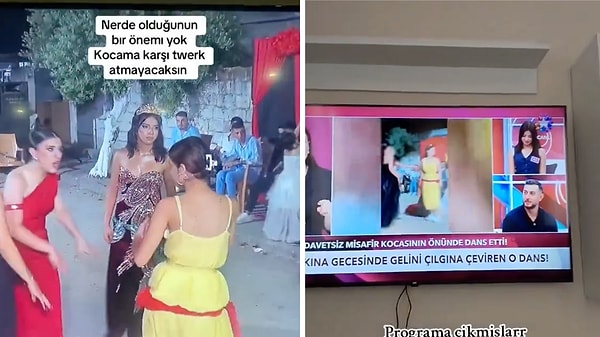 Kına gecesinde damadın önünde sergilenen twerk dansı ortalığı karıştırmış, gelin ise sahneyi bırakıp dans eden misafire saldırmıştı.