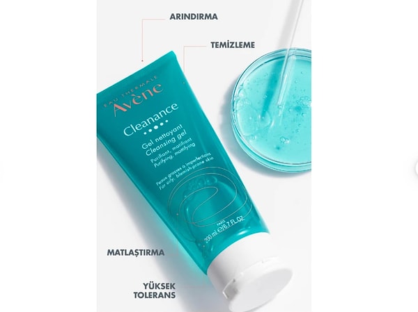 8. Avene markasının yağlı ve akneli ciltler için matlaştırıcı toniği düzenli kullanımda cildin yağ salımını dengelemeye yardımcı oluyor.