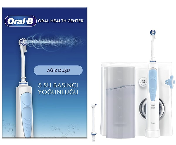 Bugün Amazon’da indirime giren Oral-B Ağız Sağlığı Merkezi Ağız Duşu, diş ve diş etlerinizin sağlığını destekleyen pratik bir cihaz.