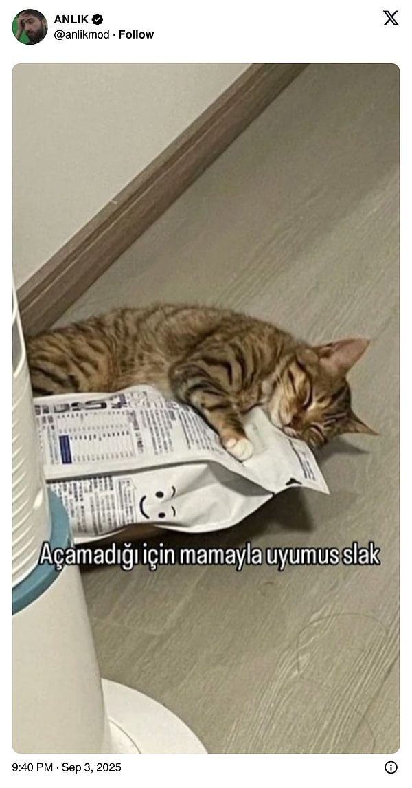 Yememiş yanında yatmış.