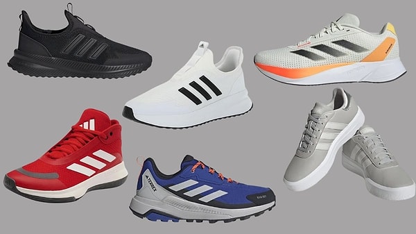 Adidas ayakkabılar, hem şık tasarımı hem de konforlu yapısıyla günlük kullanım ve spor aktiviteleri için ideal.