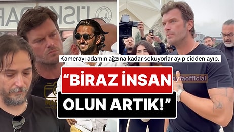 Halit Yukay'ın Cenazesinde Kıvanç Tatlıtuğ'un Müsaade İstemesine Rağmen Israrcı Olan Muhabir X'te Tepki Çekti