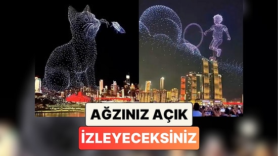 Kusursuz: Çin'de 11 Bin Drone ile Gerçekleştirilen Gösteriyi Ağzınız Açık İzleyeceksiniz