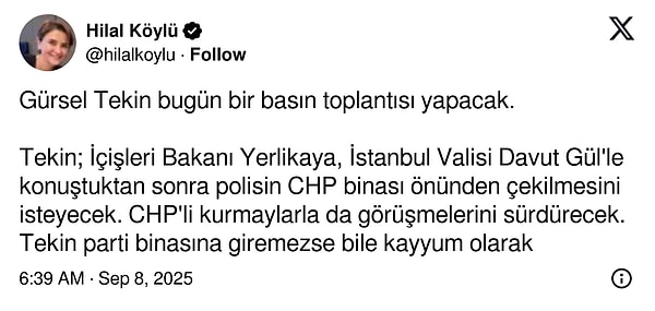 Gazeteci Hilal Köylü'nün iddiası ise şöyle: