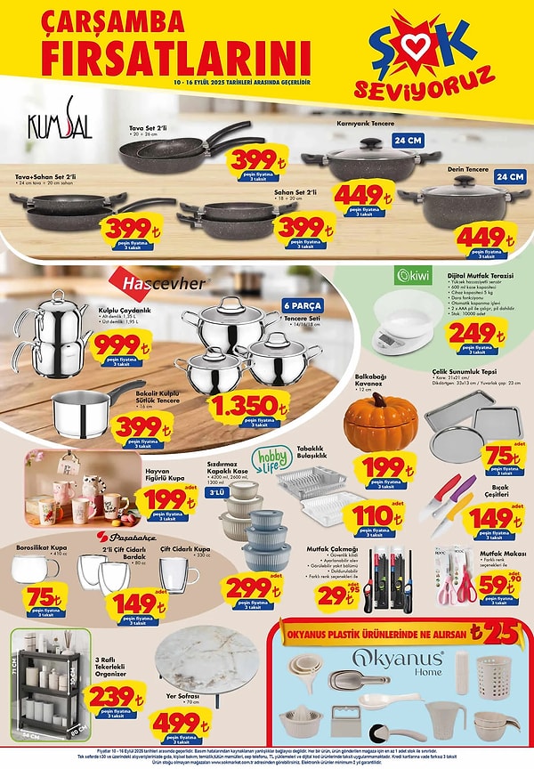 2'li Kumsal Tava+Sahan Set 399 TL