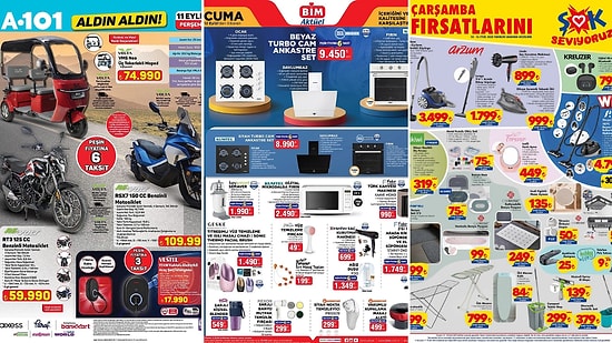 İndirim Günleri Başlıyor! 6 - 12 Eylül Haftasında A101 ve BİM Aktüel Ürünler Listesinde Ne Var?