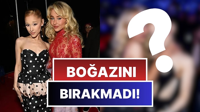 Ariana Yardım İstiyorsan Göz Kırp! Sabrina Carpenter, VMAs'ta Ariana Grande'yle İlginç Bir Poz Verdi!