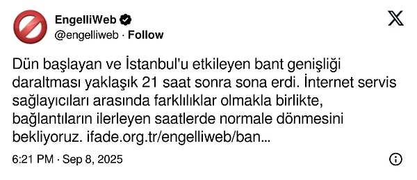 "Engelli Web" isimli Twitter hesabının paylaşımı 👇
