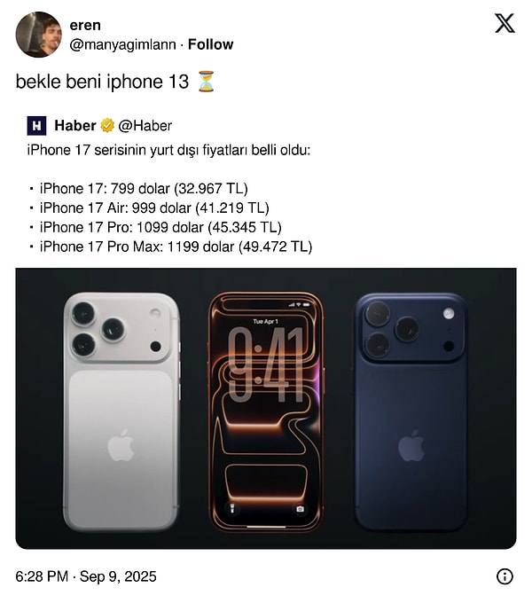 Türkiye'deki şartlar malum...