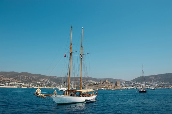 1. Enjoy the Aegean at sunset by chartering a private gulet