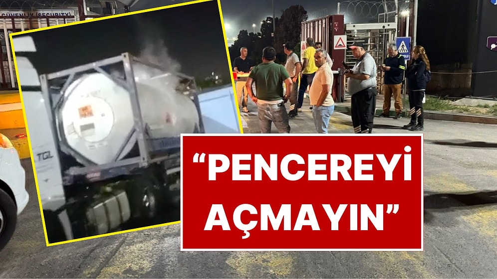 Fabrikada Kimyasal Sızıntı Paniği: Kaçış Anları Kamerada! Vatandaşlara "Cam, Pencere Açmayın" Uyarısı