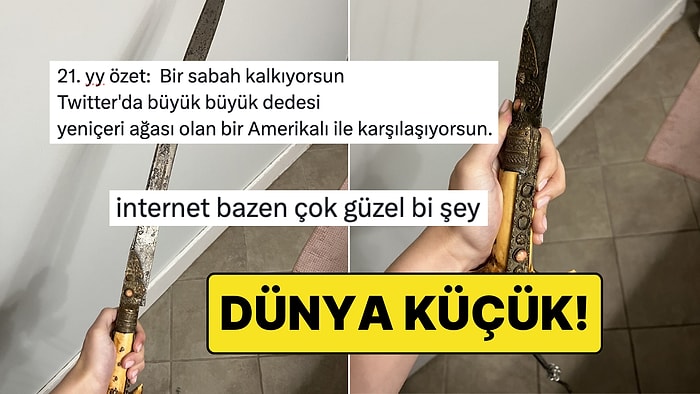 Yabancı Bir Kişi, Ailesinden Miras Kalan 18. Yüzyıla Ait Türk Kılıcını Paylaştı
