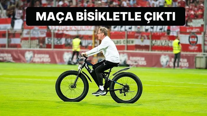 Alman Teknik Direktör Ralf Rangnick Maça Neden Bisikletle Çıktı?