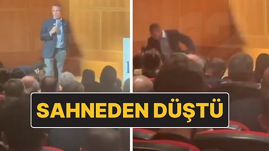 Ali Koç’un Talihsiz Anı: Konuşma Yaparken Sahneden Düştü