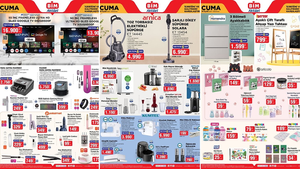 BİM'e Para Sayma Makinesi Geliyor! 19 Eylül 2025 BİM Aktüel Ürünler İndirim Kataloğu