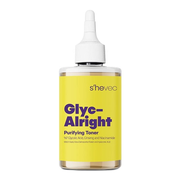 4. She Vec Glyc-Alright -7 Glycolic Acid + Ginseng + Niacinamide