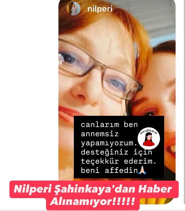 Son günlerde bir süredir kanser tedavisi gören annesinin kaybıyla derinden sarsılan  Nilperi Şahinkaya, yaptığı paylaşımla sevenlerini korkutmuştu.