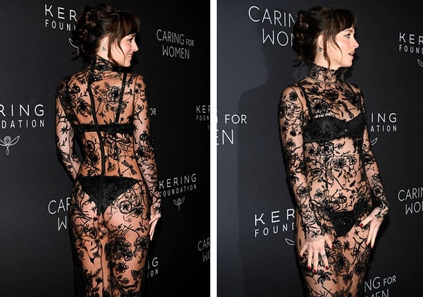 Dakota Johnson, 11 Eylül 2025 tarihinde New York'ta düzenlenen Kering Vakfı'nın dördüncü "Caring for Women" gala yemeğine katıldı, bu etkinlik moda dünyasında büyük yankı uyandırdı.