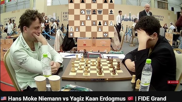 Carlsen’in övgülerinin ardından gözler Erdoğmuş’un sonraki karşılaşmasına çevrilmişti.