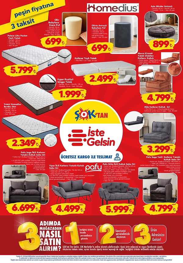 Palace Lüks Pocket Yaylı Yatak 5.799 TL