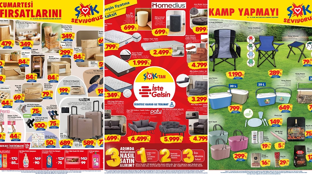 ŞOK'a Valiz Seti Geliyor! 13 Eylül 2025 ŞOK Aktüel Ürünler Kataloğu