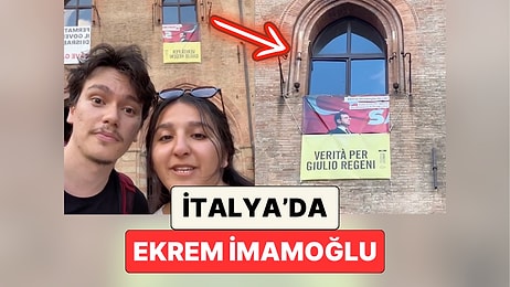İtalya'yı Gezen İki Genç Ekrem İmamoğlu'nun Resmi ile Karşılaştı: "Demokrasiyi Savunan Başkanların Yanındayız"