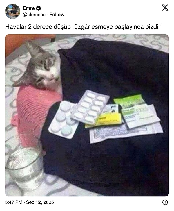 Mevsim geçişi laneti.