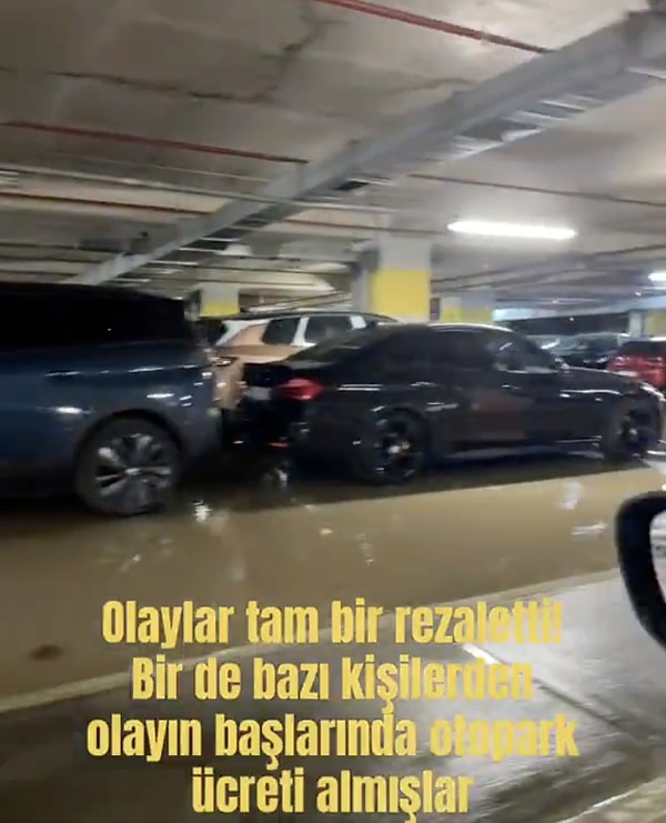 Bir de otopark ücreti almışlar!