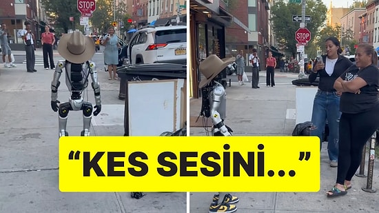 Önüne Geleni Tersleyen 'Zorba' Robot Yine Gülmekten Kırdı Geçirdi