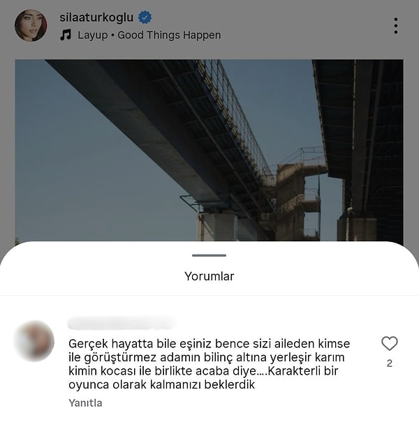 Dizide yaşananların ardından bir izleyicinin Sıla Türkoğlu'na yaptığı yorum gündem oldu.