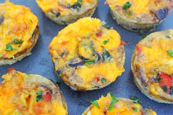 5. Sebzeli Omlet Muffin