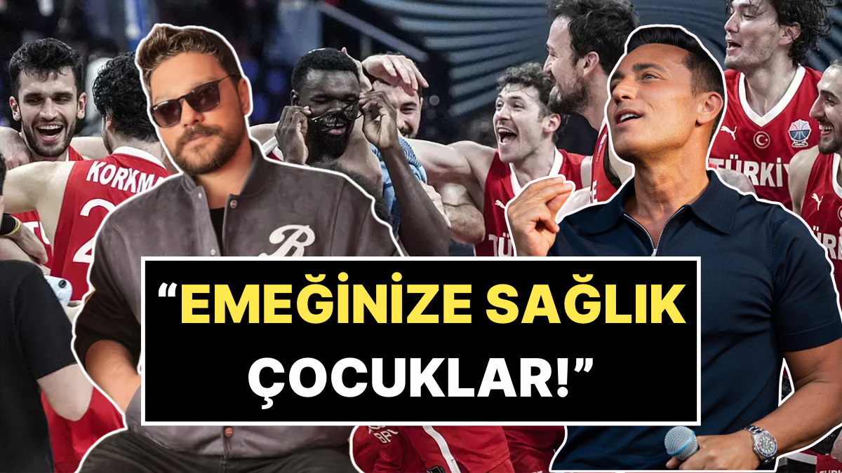 &quot;Gurur Duyuyoruz&quot;: 24 Yıl Sonra Avrupa 2.&apos;si Olan 12 Dev Adam&apos;ın Final Maçına Ünlülerden Gelen Yorumlar!