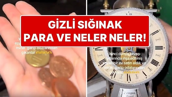 Gizli Sığınak, Para, Saat! Bir Kadın, Satın Aldıkları İkinci Dünya Savaşı'ndan Kalma Evden Çıkanları Gösterdi