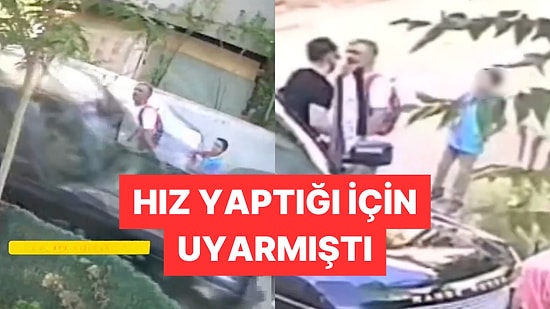 Kocaeli Gebze'de Cip Sürücüsü Kendisini Uyaran Babayı Çocuklarının Yanında Derbetti