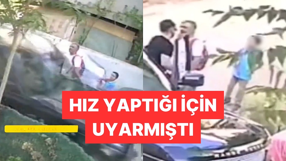 Kocaeli Gebze'de Cip Sürücüsü Kendisini Uyaran Babayı Çocuklarının Yanında Derbetti