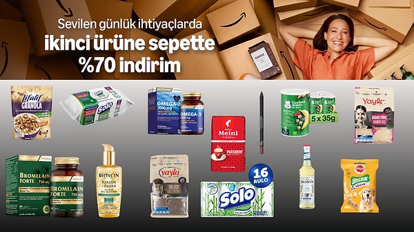 İsterseniz günlük ihtiyaçlarda sepette %20 indirim fırsatına da göz atabilirsiniz.