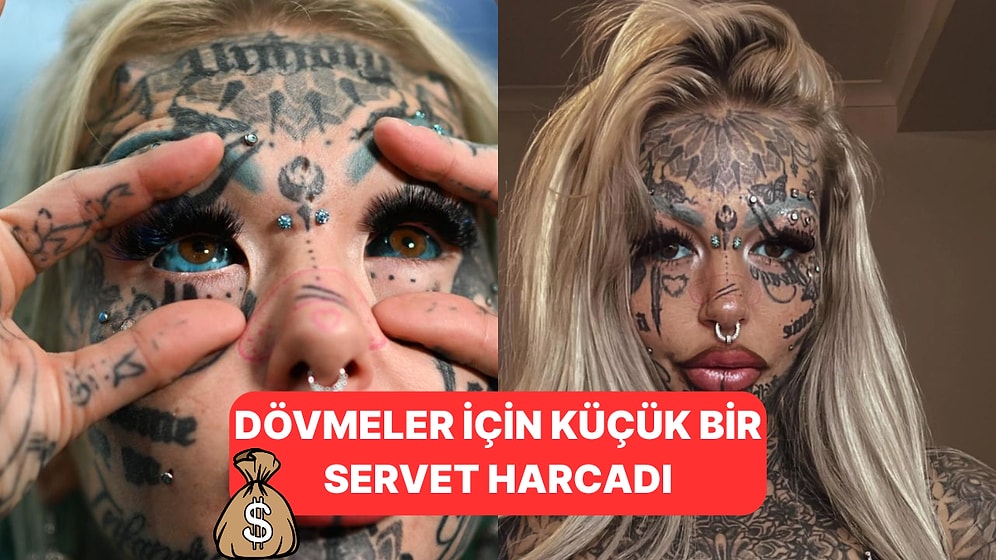 Vücudunun Yüzde 98'i Dövmelerle Kaplı Olan Kadının Harcadığı Para Bizim Çenemizi Yordu