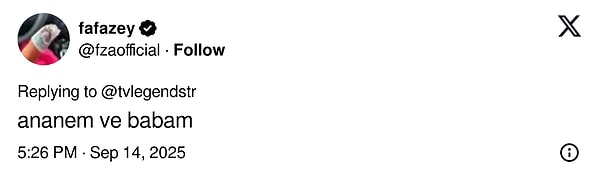 Farah Zeynep Abdullah, sahnedekilerin anneanne ve babası olduğunu açıkladı.