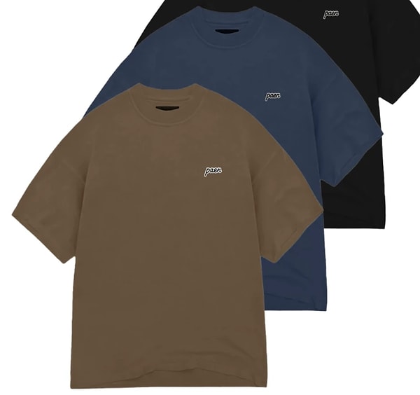 PAEN Oversize 3'lü T-shirt Paketi