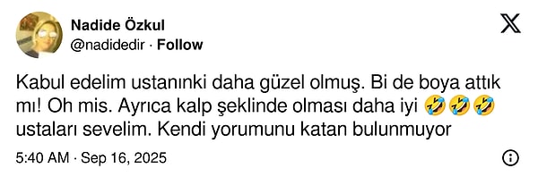 "Ustanınki daha güzel..." Peki, ciddi misiniz?👇