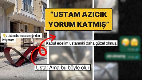 Tasarım Masayı Ustaya Emanet Etti Ortaya Bambaşka Bir Şey Çıktı: "Ustam Azıcık Yorumunu Katmış!"