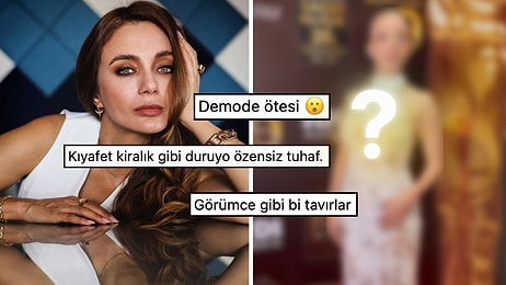 Damla Sönmez Ödül Törenindeki Gelinlikten Hallice Elbisesiyle Kullanıcılar Tarafından Demode Bulundu!