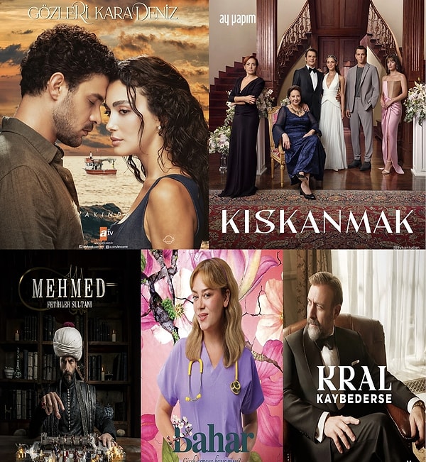 Dün akşam Kral Kaybederse, Bahar, Kıskanmak, Gözleri Karadeniz ve Mehmed Fetihler Sultanı dizilerinin yeni bölümü yayınlandı