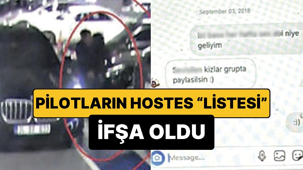 Pilot Hostes Olayı-Whatsapp grubu konuşmaları