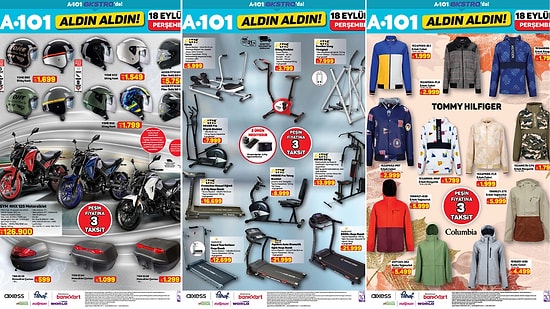 A101'e  Columbia ve Tommy Hilfiger Ceketler Geliyor! 18 Eylül 2025 İnternete Özel Aldın Aldın Kataloğu