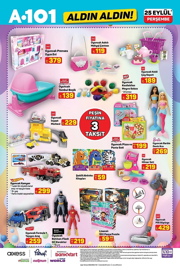 Oyuncak Prenses Oyun Evi 379 TL