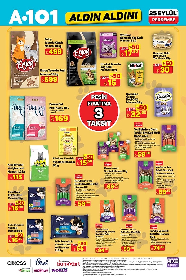 Enjoy Tavuklu Köpek Maması 10 Kg 499 TL