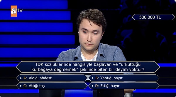 TDK Sözlüklerinde Hangisiyle Başlayan ve "Ürküttüğü Kurbağaya Değmemek" Şeklinde Biten Bir Deyim Yoktur?
