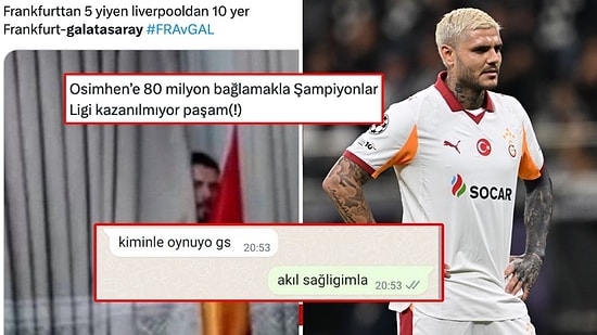 Galatasaray, Şampiyonlar Ligi'ndeki İlk Maçında Frankfurt'tan 5 Gol Yiyince Sosyal Medyada Yerden Yere Vuruldu